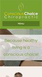 Mobile Screenshot of consciouschoicechiro.com