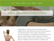 Tablet Screenshot of consciouschoicechiro.com